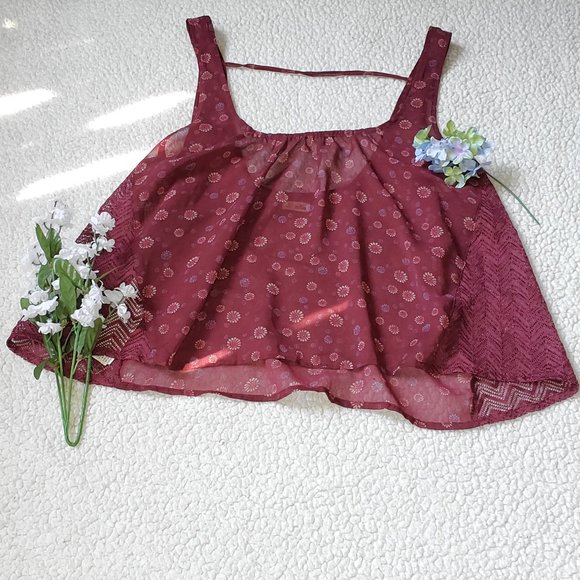 Hollister Tops - Hollister Sheer Floral Tank Top